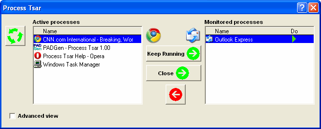Windows process watchdog restarts crashed applications automatically. affordable Screen Shot